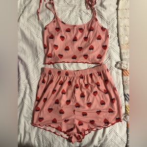 Strawberry pyjama set